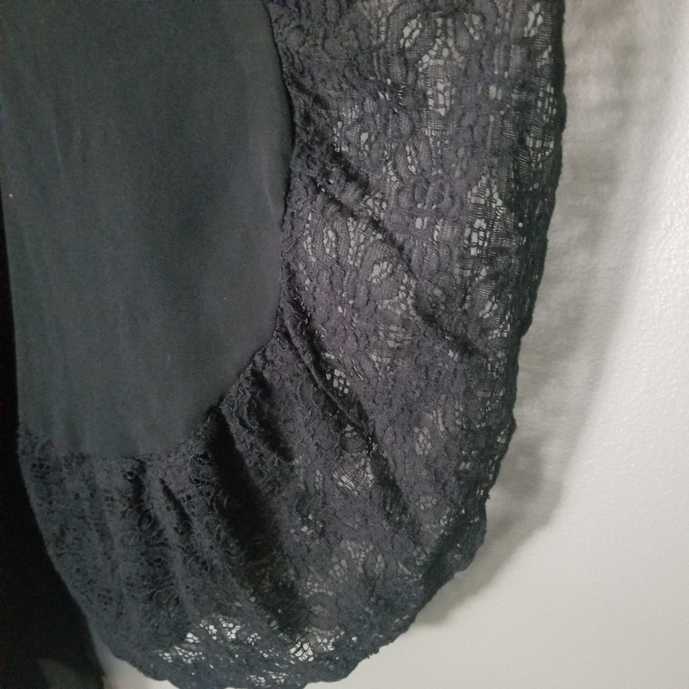 2Tee Couture Bohemian Goth Top M Black - Picture 6 of 9